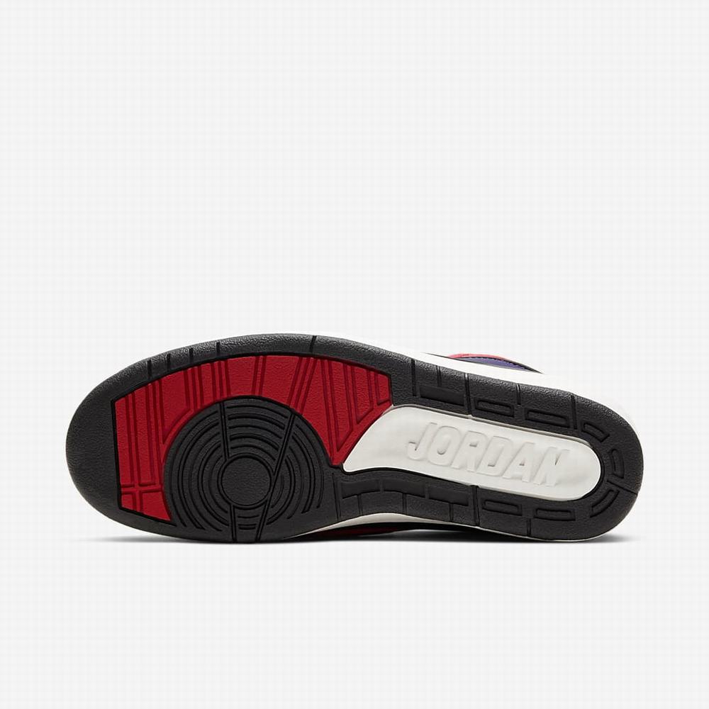 Nike Air Jordan 2 Retro Női Utcai Cipő Piros Lila Királykék Fekete | NI3968-M07