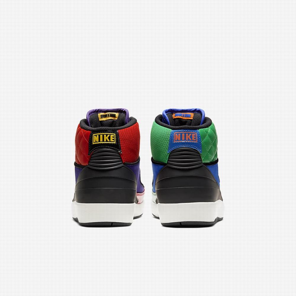 Nike Air Jordan 2 Retro Női Utcai Cipő Piros Lila Királykék Fekete | NI3968-M07