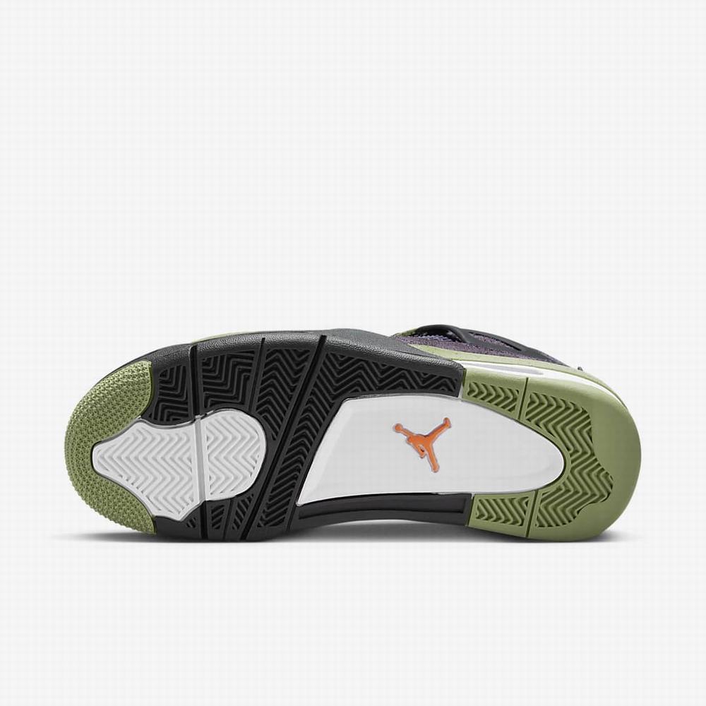 Nike Air Jordan 4 Retro Női Jordan Cipő Lila Fekete Narancssárga | NI3794-V40