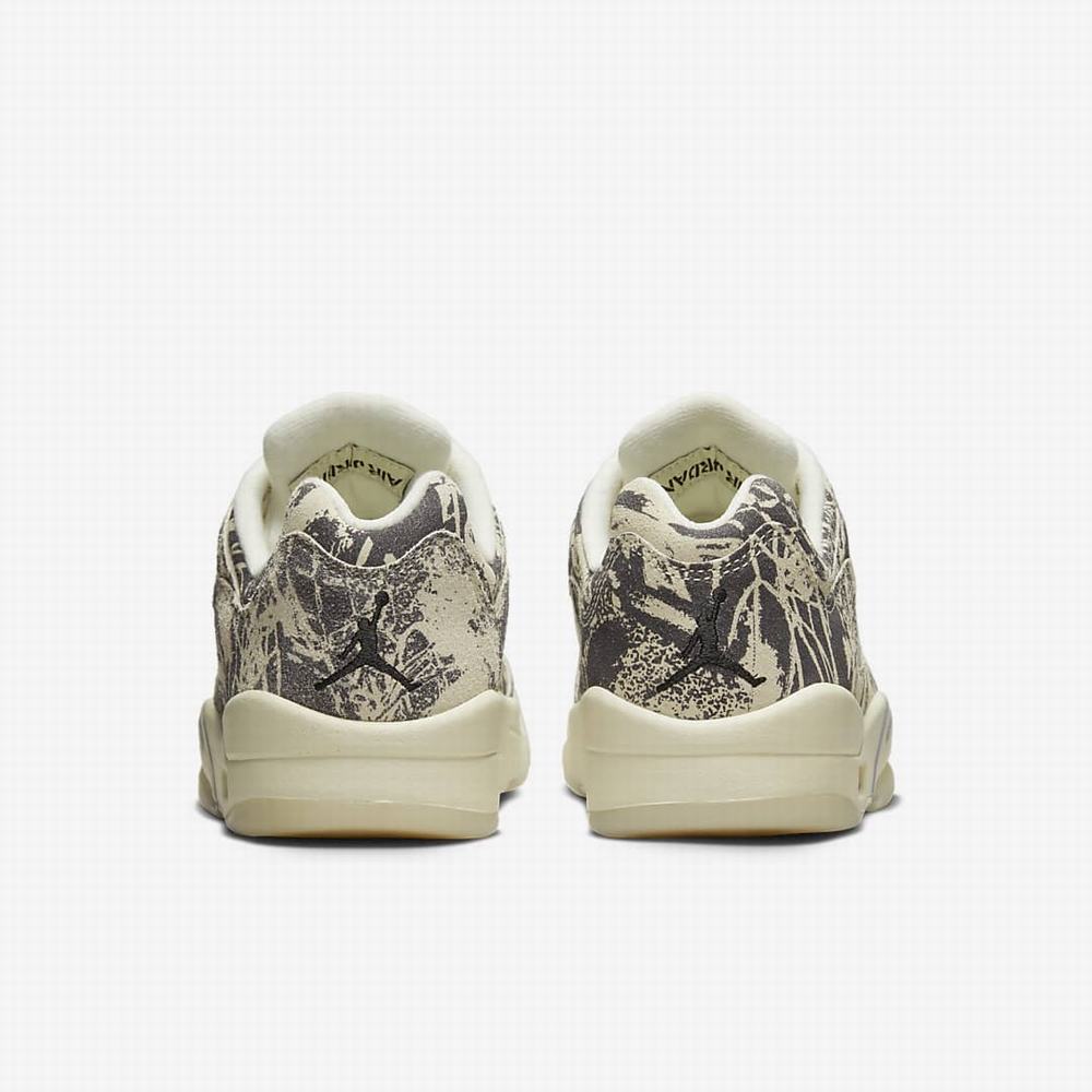 Nike Air Jordan 5 Retro Low Női Jordan Cipő Bézs Fehér Fekete | NI3469-M18