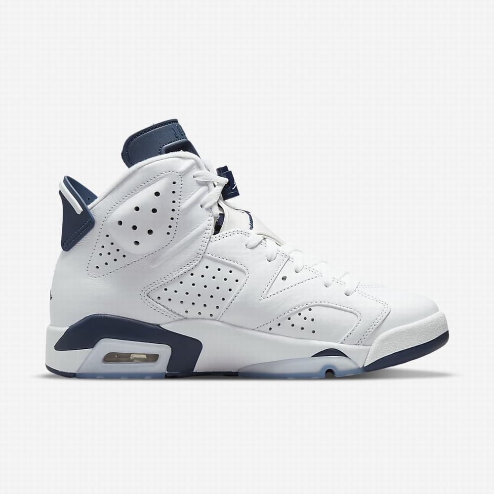 Nike Air Jordan 6 Retro Férfi Jordan Cipő Fehér Sötétkék | NI5097-L27