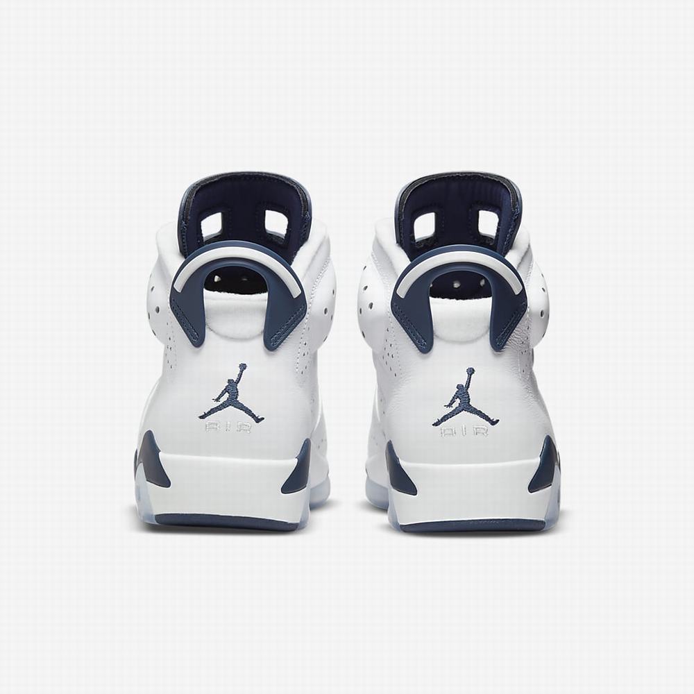 Nike Air Jordan 6 Retro Férfi Jordan Cipő Fehér Sötétkék | NI5097-L27
