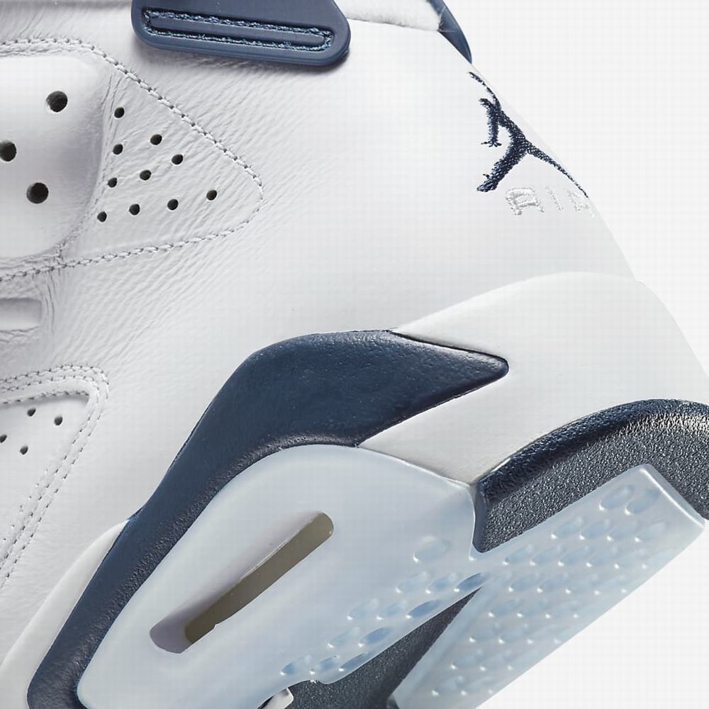 Nike Air Jordan 6 Retro Férfi Jordan Cipő Fehér Sötétkék | NI5097-L27