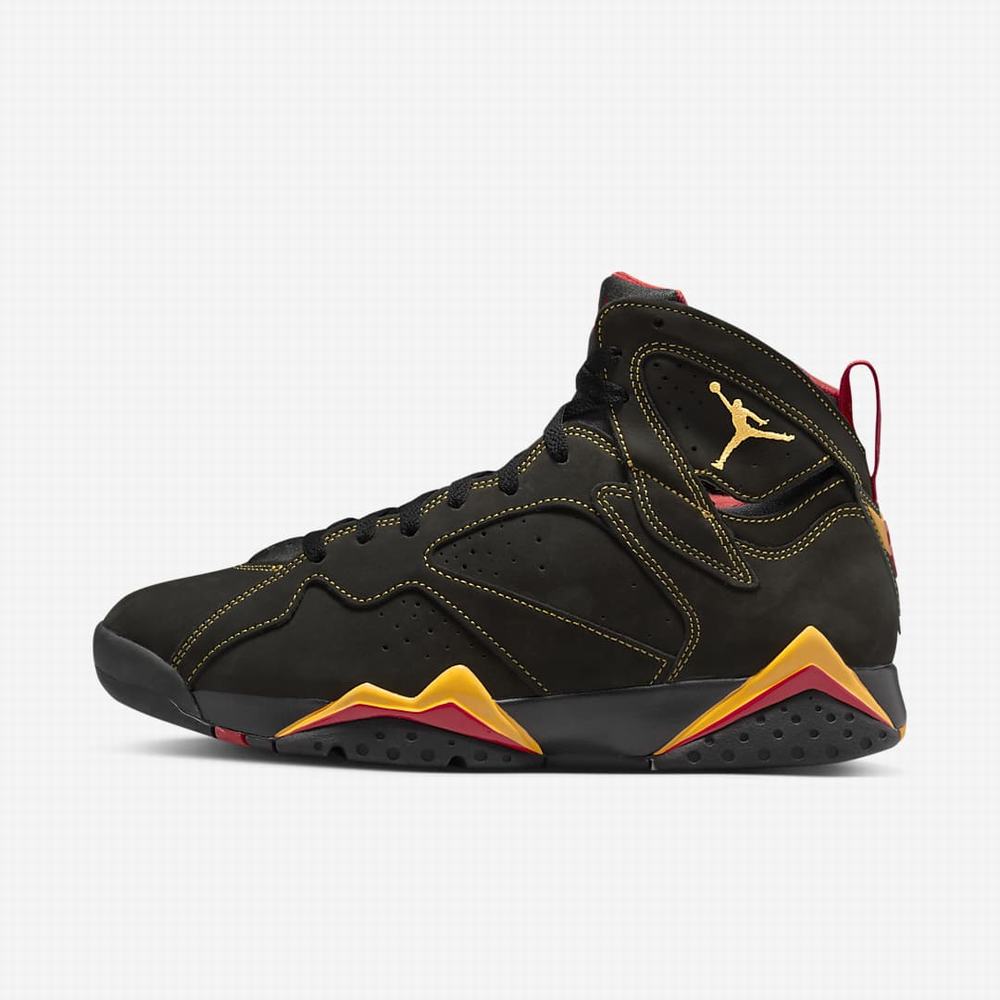 Nike Air Jordan 7 Retro Férfi Utcai Cipő Fekete Piros | NI6057-T82