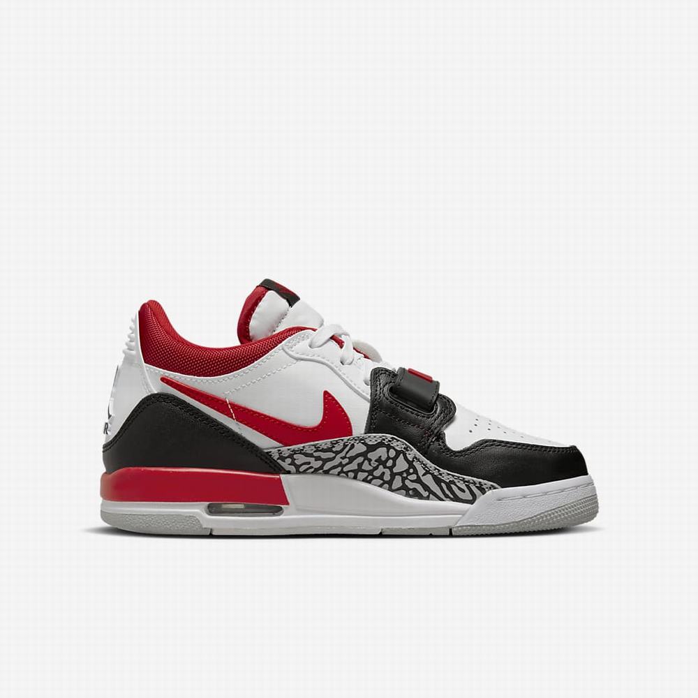 Nike Air Jordan Legacy 312 Low Gyerek Jordan Cipő Fehér Fekete Szürke Piros | NI0753-M05