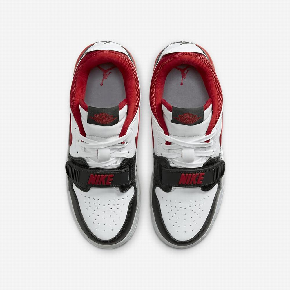 Nike Air Jordan Legacy 312 Low Gyerek Jordan Cipő Fehér Fekete Szürke Piros | NI0753-M05