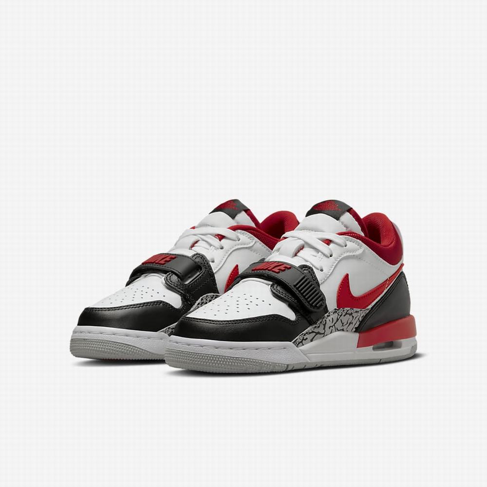 Nike Air Jordan Legacy 312 Low Gyerek Jordan Cipő Fehér Fekete Szürke Piros | NI0753-M05