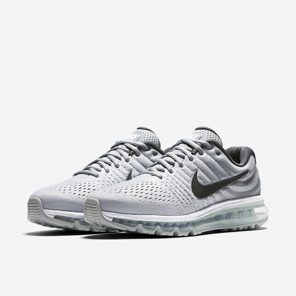 Nike Air Max 2017 Férfi Utcai Cipő Fehér Szürke Sötétszürke | NI0865-V72