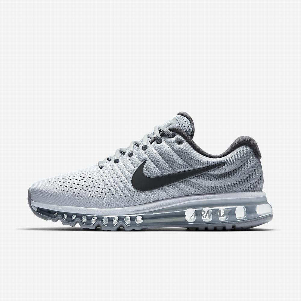 Nike Air Max 2017 Férfi Utcai Cipő Fehér Szürke Sötétszürke | NI0865-V72