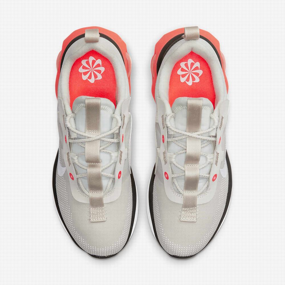 Nike Air Max 2021 Női Utcai Cipő Világos Szürke Piros Fekete Fehér | NI0518-E27