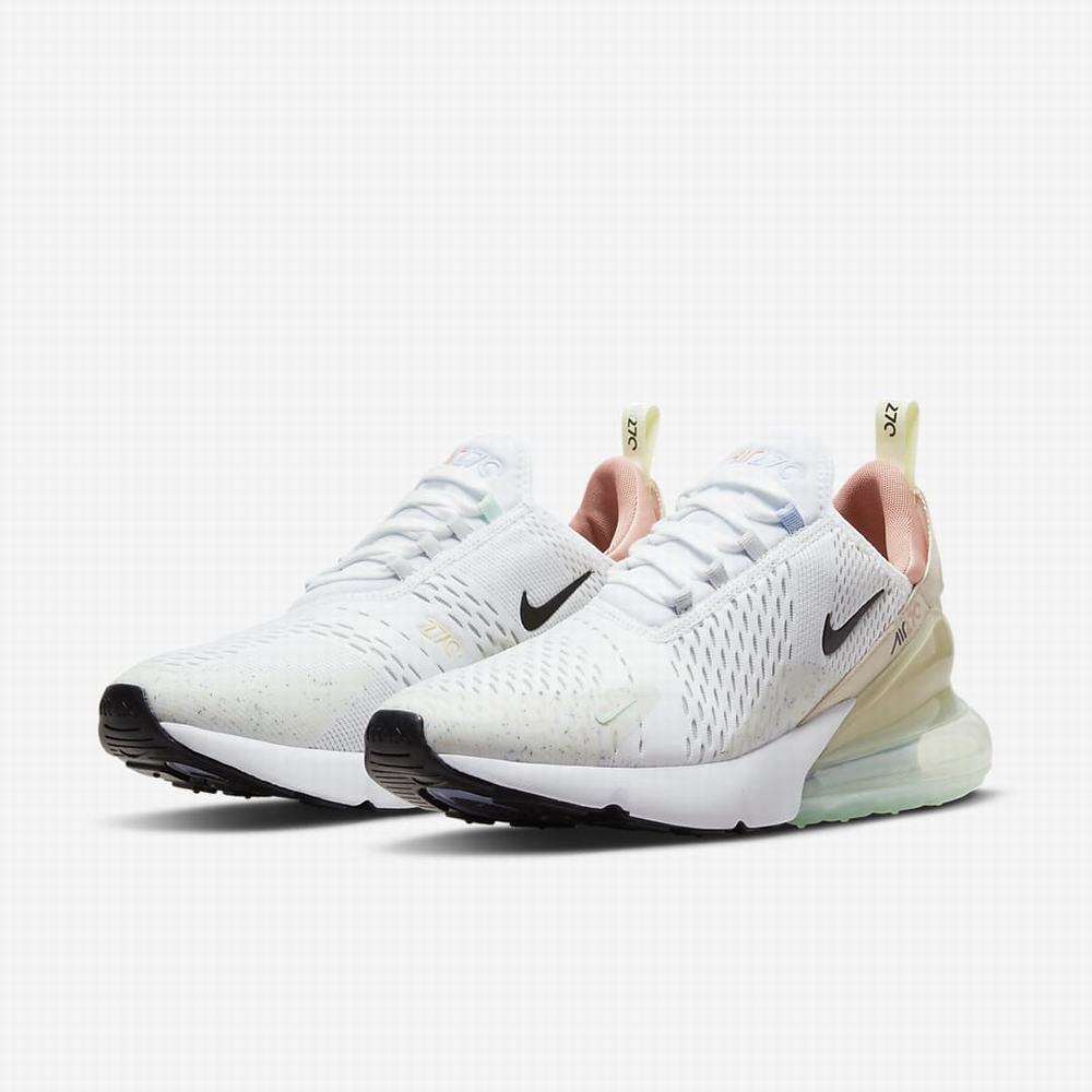 Nike Air Max 270 Férfi Utcai Cipő Fehér Platina Fekete | NI8401-W40
