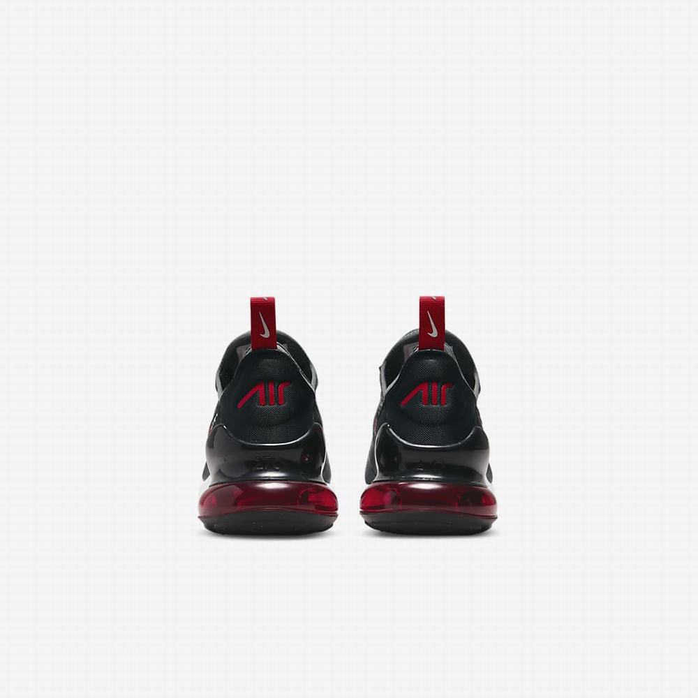 Nike Air Max 270 Gyerek Utcai Cipő Szürke Fekete Fehér Piros | NI9413-L59