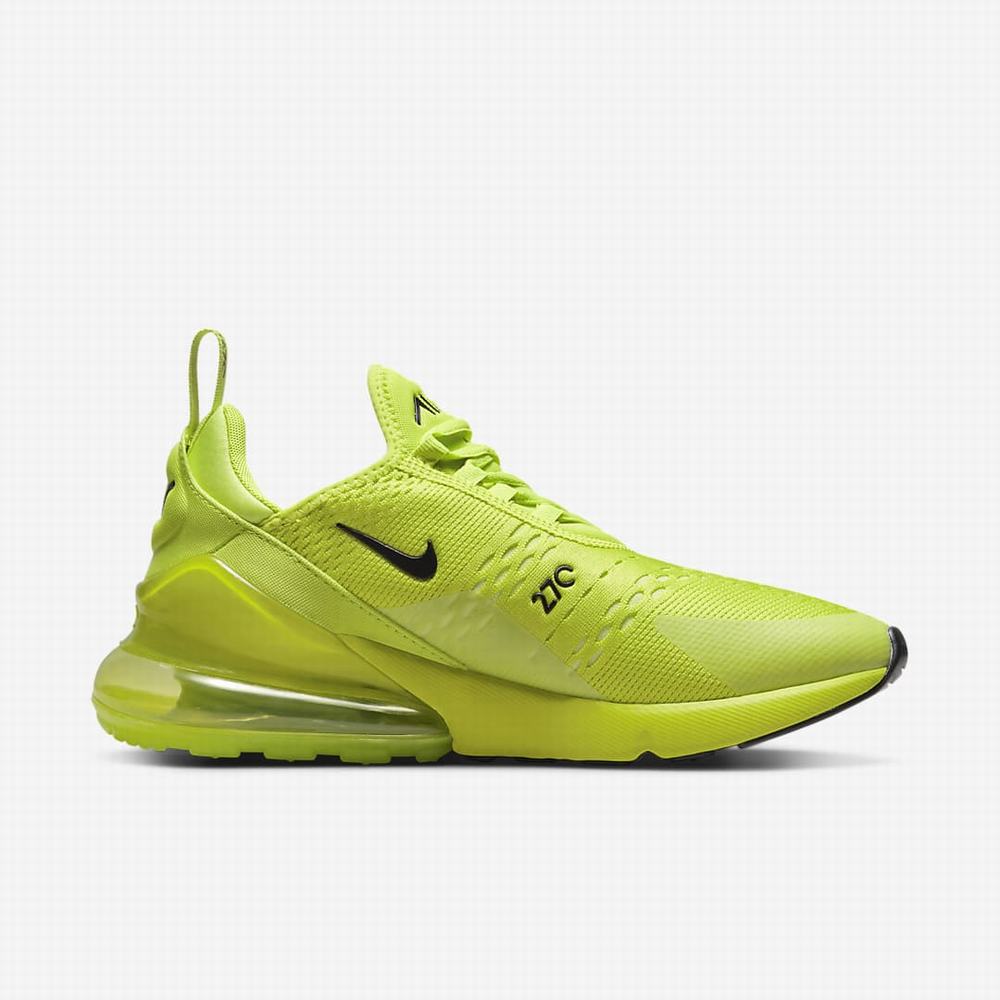 Nike Air Max 270 Női Utcai Cipő Zöld Világos Citrom Fekete | NI9803-J67