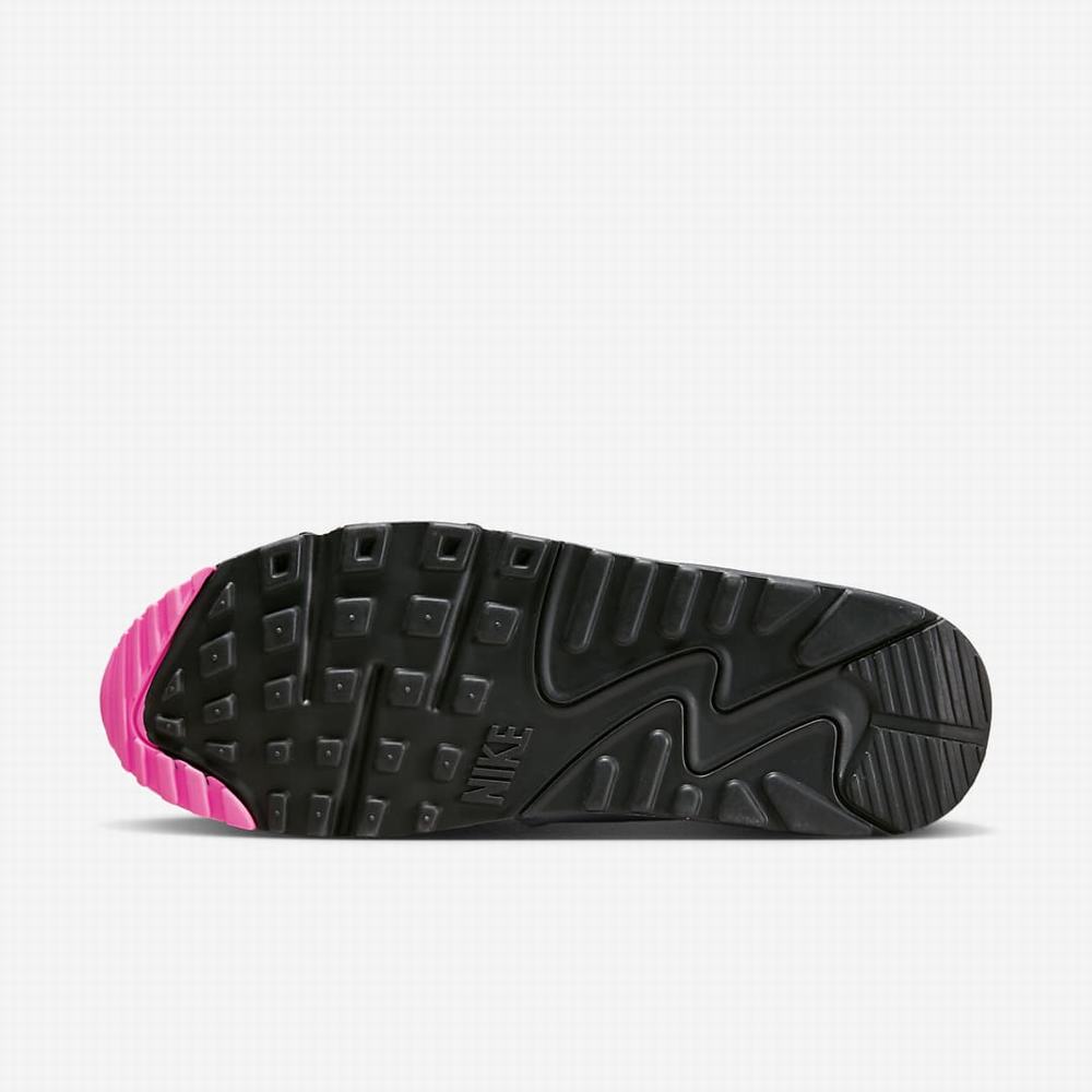 Nike Air Max 90 Férfi Utcai Cipő Platina Rózsaszín Fekete | NI6049-B59