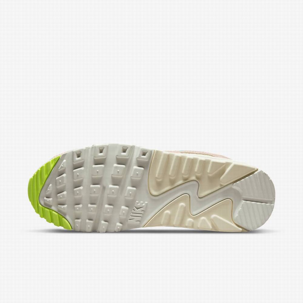 Nike Air Max 90 Női Utcai Cipő Bézs Narancssárga | NI4273-N47