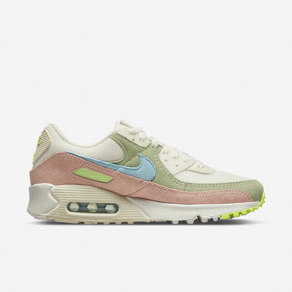 Nike Air Max 90 Női Utcai Cipő Bézs Narancssárga | NI4273-N47
