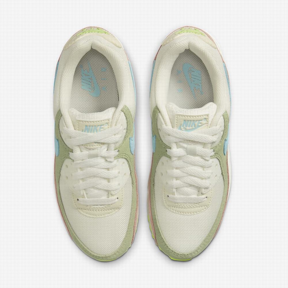 Nike Air Max 90 Női Utcai Cipő Bézs Narancssárga | NI4273-N47
