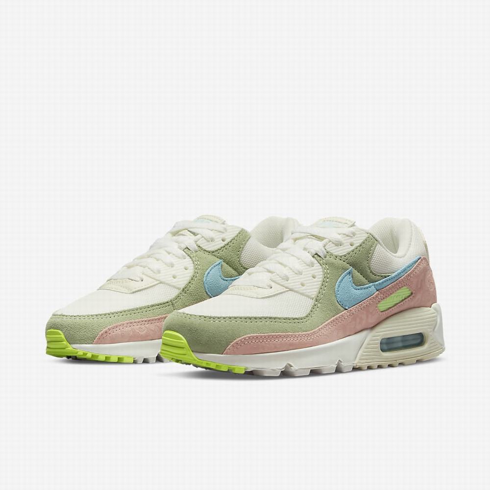 Nike Air Max 90 Női Utcai Cipő Bézs Narancssárga | NI4273-N47