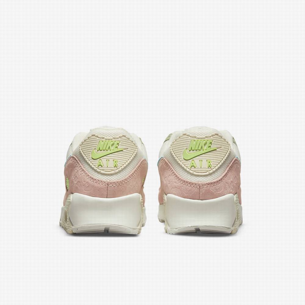 Nike Air Max 90 Női Utcai Cipő Bézs Narancssárga | NI4273-N47