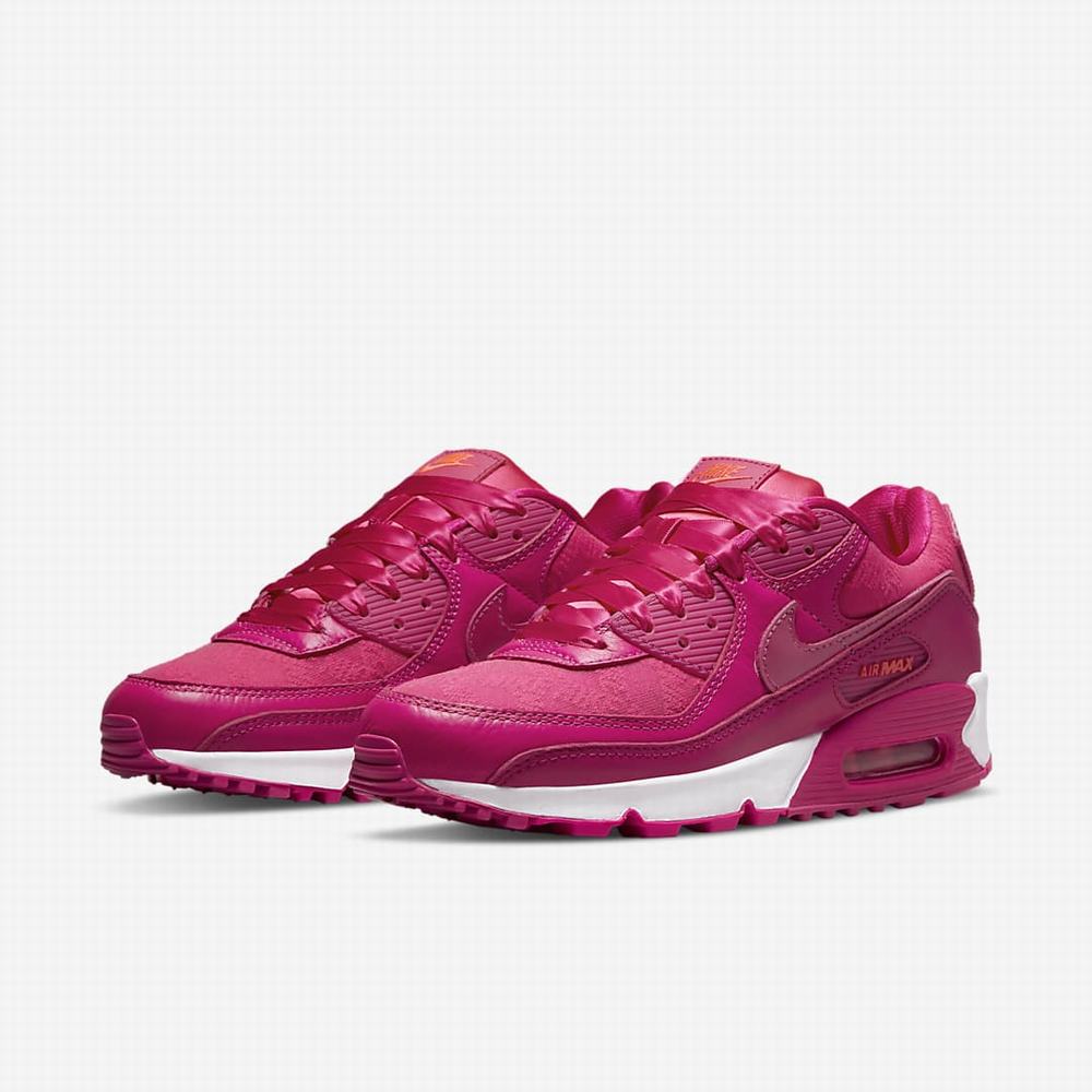 Nike Air Max 90 Női Utcai Cipő Rózsaszín Világos Piros Rózsaszín | NI0281-S97