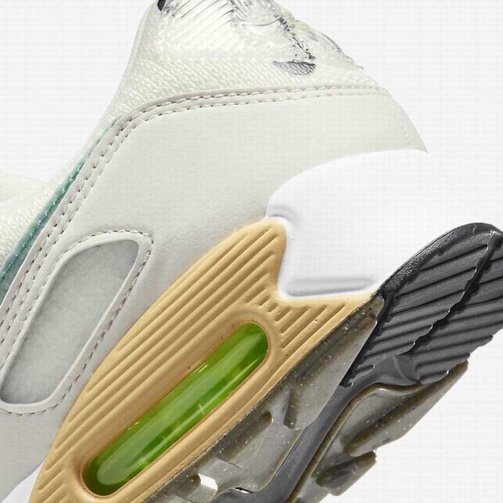 Nike Air Max 90 SE Női Utcai Cipő Fehér Zöld | NI2156-V39