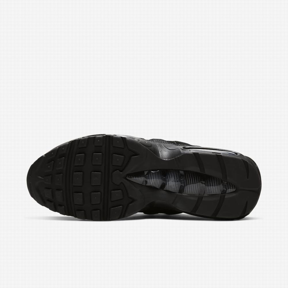 Nike Air Max 95 Essential Férfi Utcai Cipő Fekete Sötétszürke Fekete | NI9842-A72