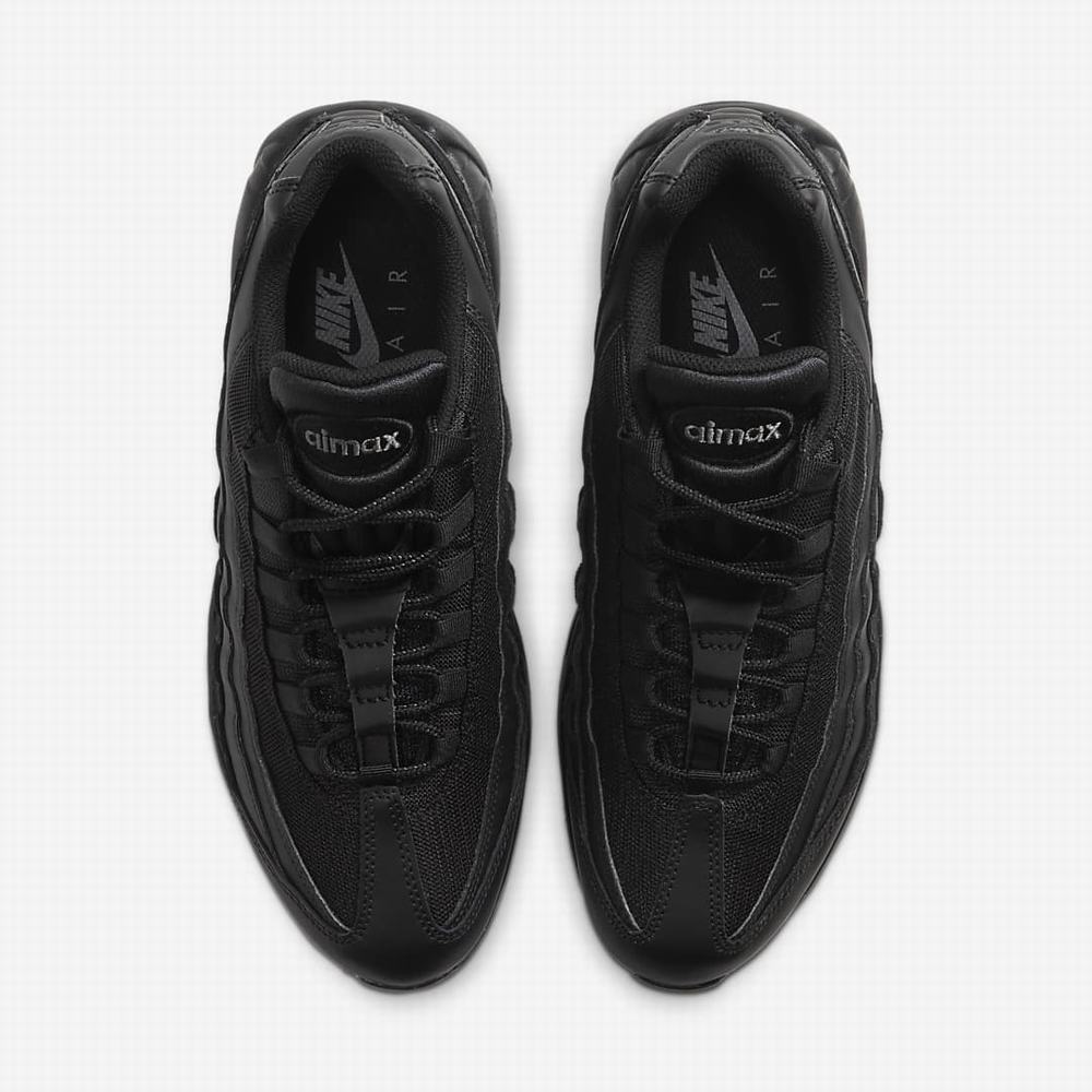 Nike Air Max 95 Essential Férfi Utcai Cipő Fekete Sötétszürke Fekete | NI9842-A72