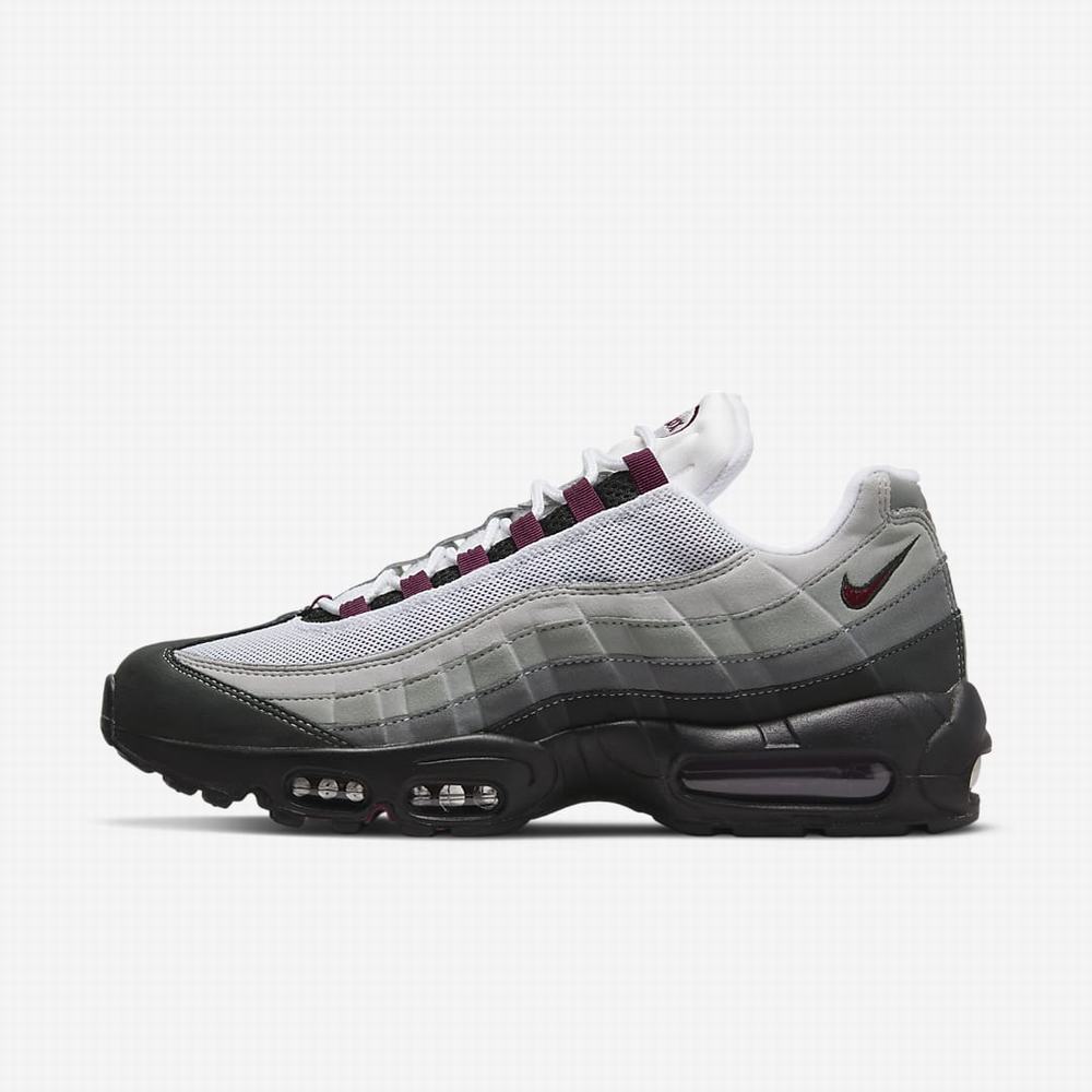 Nike Air Max 95 Férfi Utcai Cipő Fekete Szürke Szürke | NI7603-W69