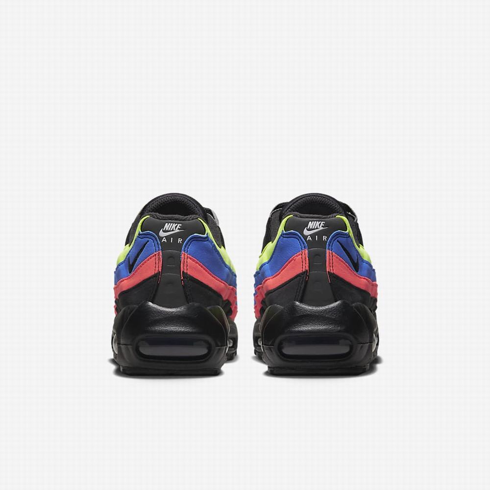 Nike Air Max 95 Gyerek Utcai Cipő Fekete Kék Fekete | NI3276-Q68