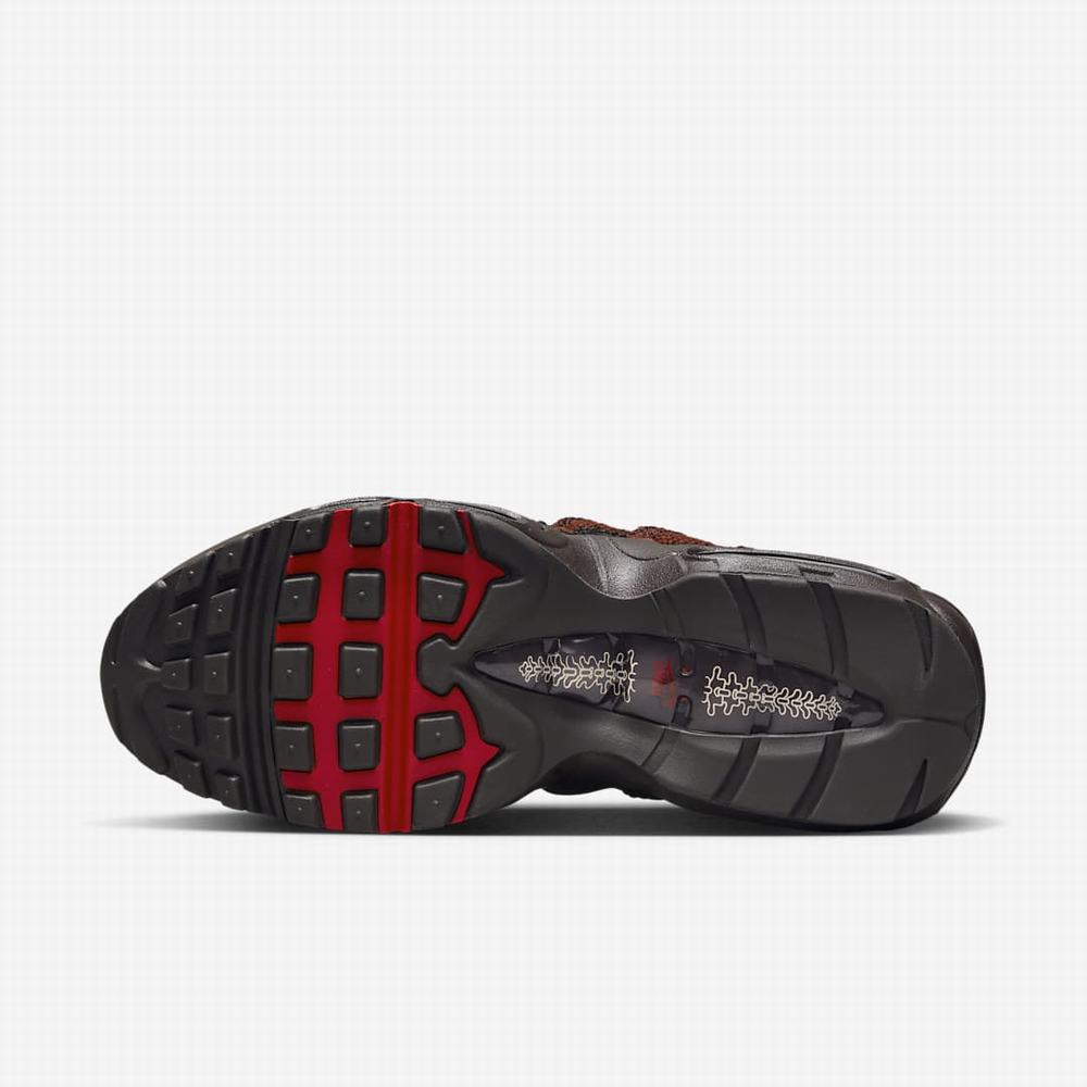 Nike Air Max 95 Női Utcai Cipő Barna Szürke Piros | NI3904-F87