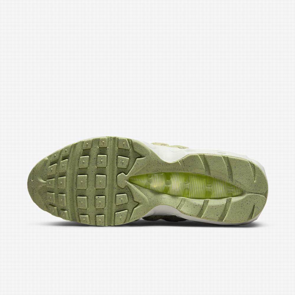 Nike Air Max 95 Női Utcai Cipő Bézs Olivazöld Világos Szürke Zöld | NI3908-K74