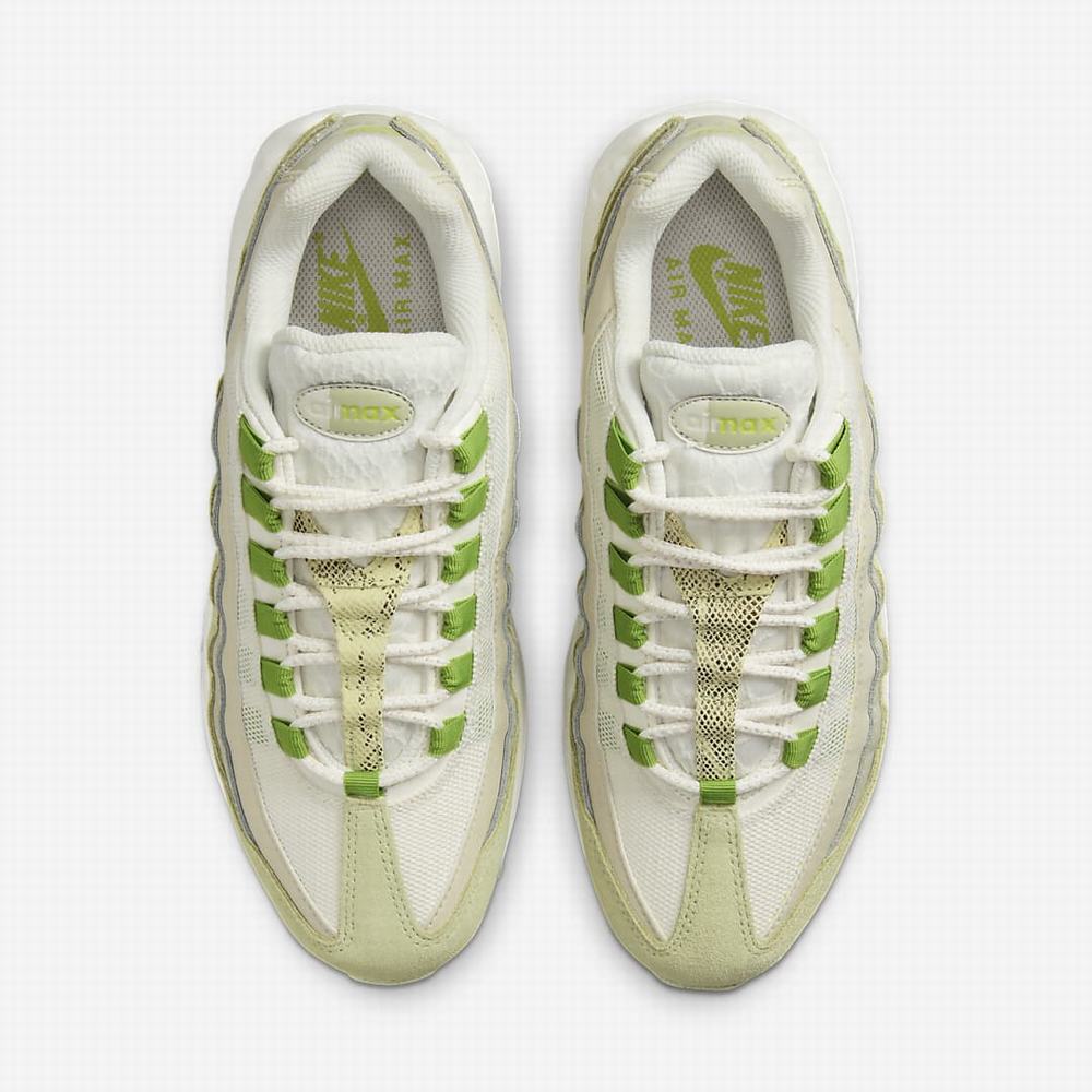 Nike Air Max 95 Női Utcai Cipő Bézs Olivazöld Világos Szürke Zöld | NI3908-K74