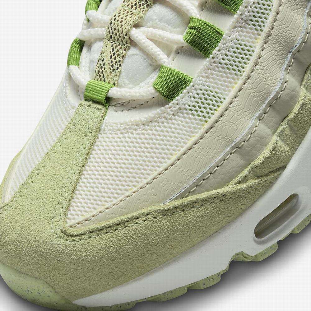 Nike Air Max 95 Női Utcai Cipő Bézs Olivazöld Világos Szürke Zöld | NI3908-K74