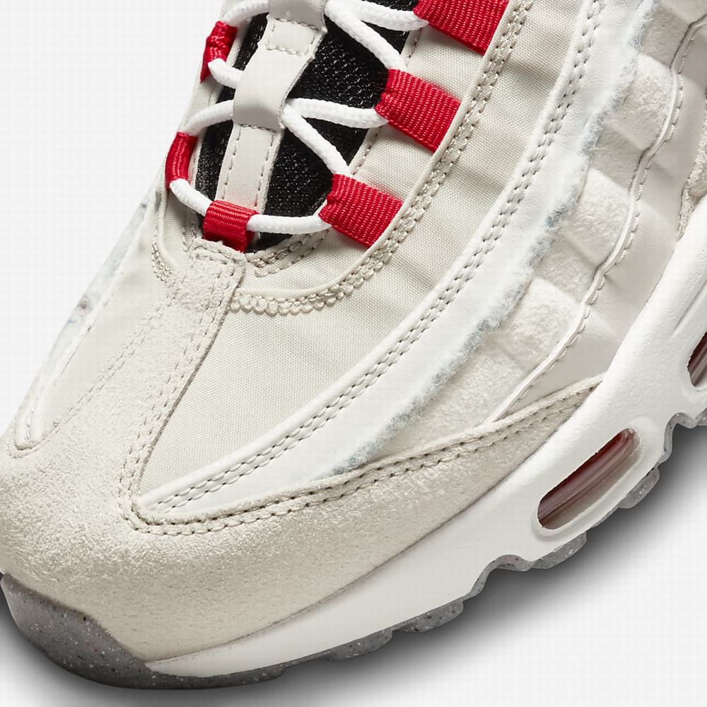 Nike Air Max 95 SE Férfi Utcai Cipő Világos Szürke Fekete Zöld Piros | NI5867-C26