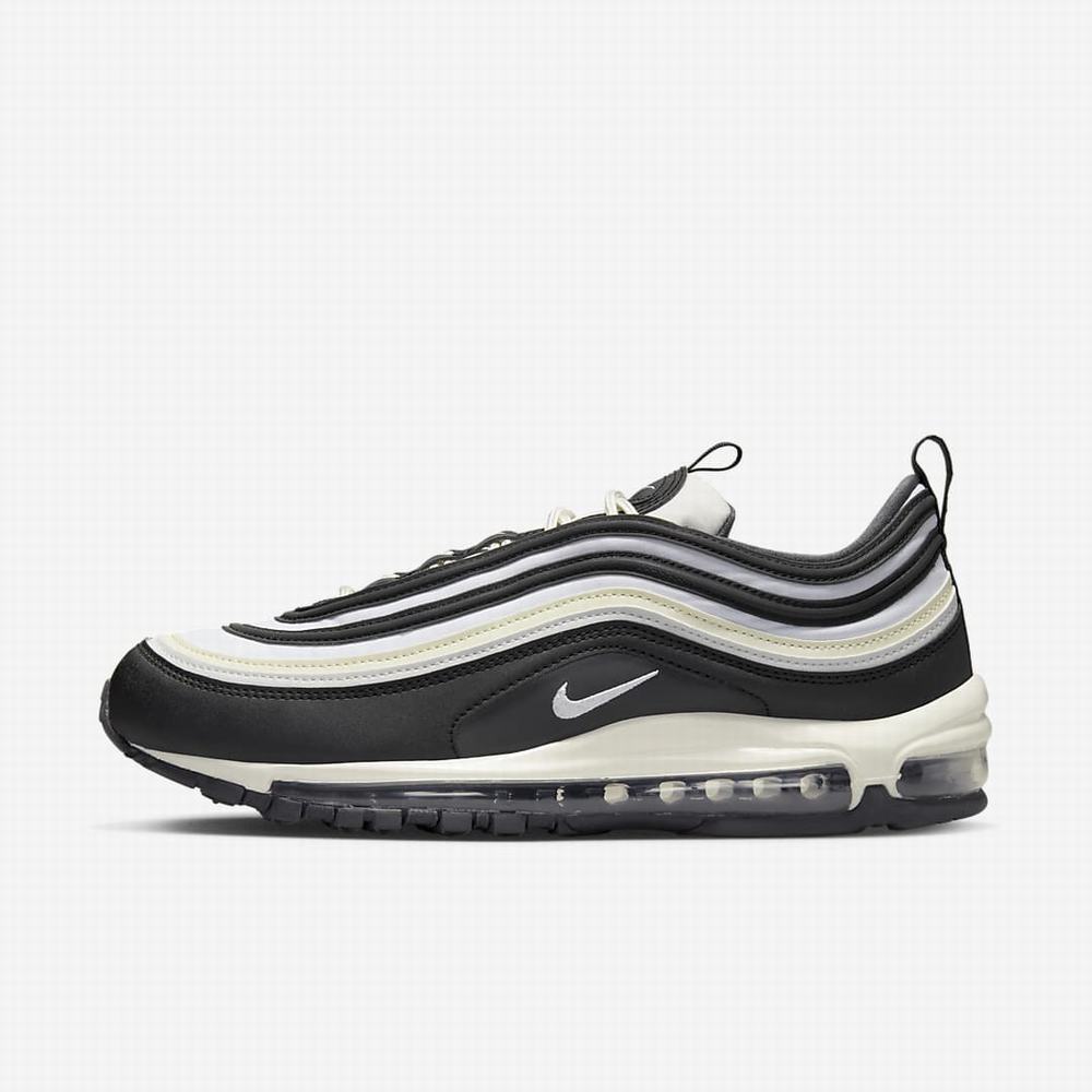 Nike Air Max 97 Férfi Utcai Cipő Fekete Fehér | NI7413-P73