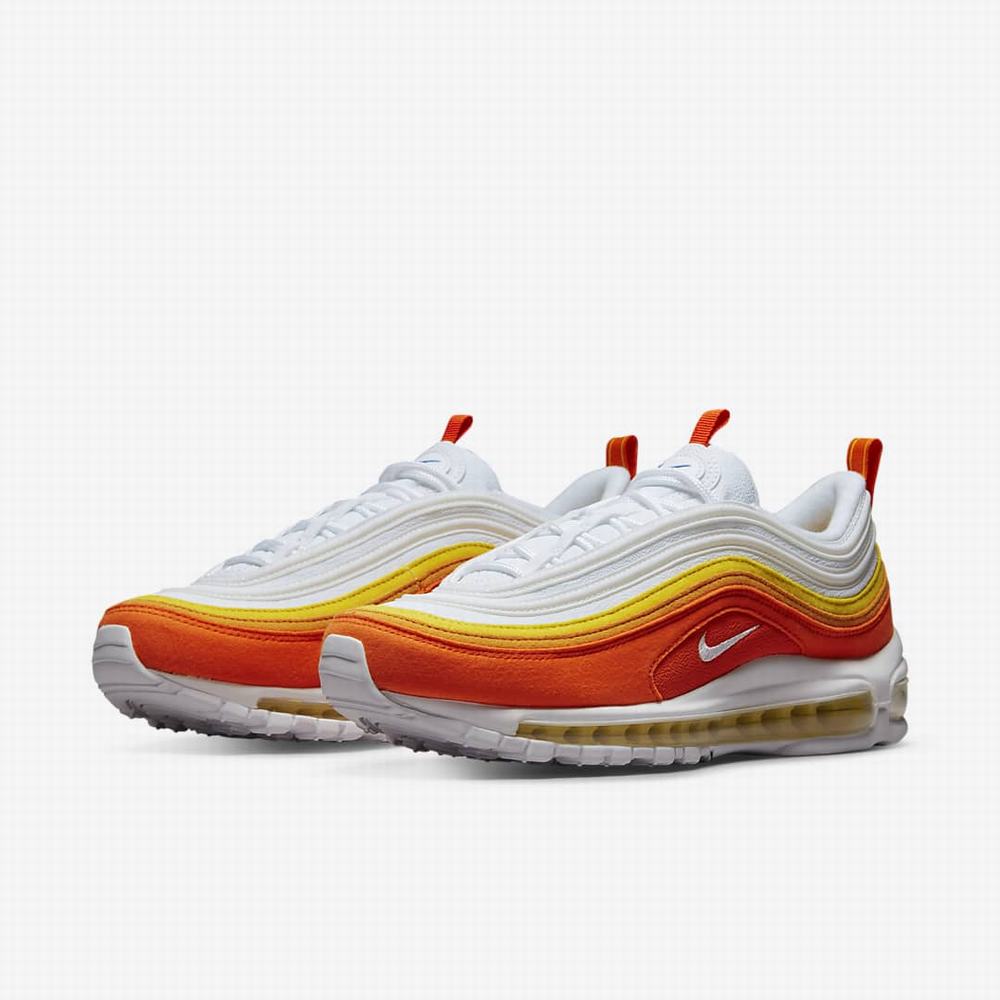 Nike Air Max 97 Férfi Utcai Cipő Narancssárga Fehér | NI1634-Q86