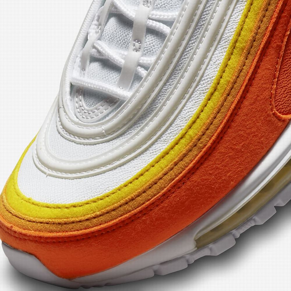Nike Air Max 97 Férfi Utcai Cipő Narancssárga Fehér | NI1634-Q86
