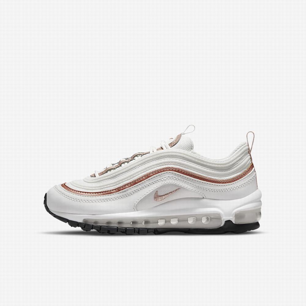 Nike Air Max 97 Gyerek Utcai Cipő Fehér Metal Piros | NI4758-B47