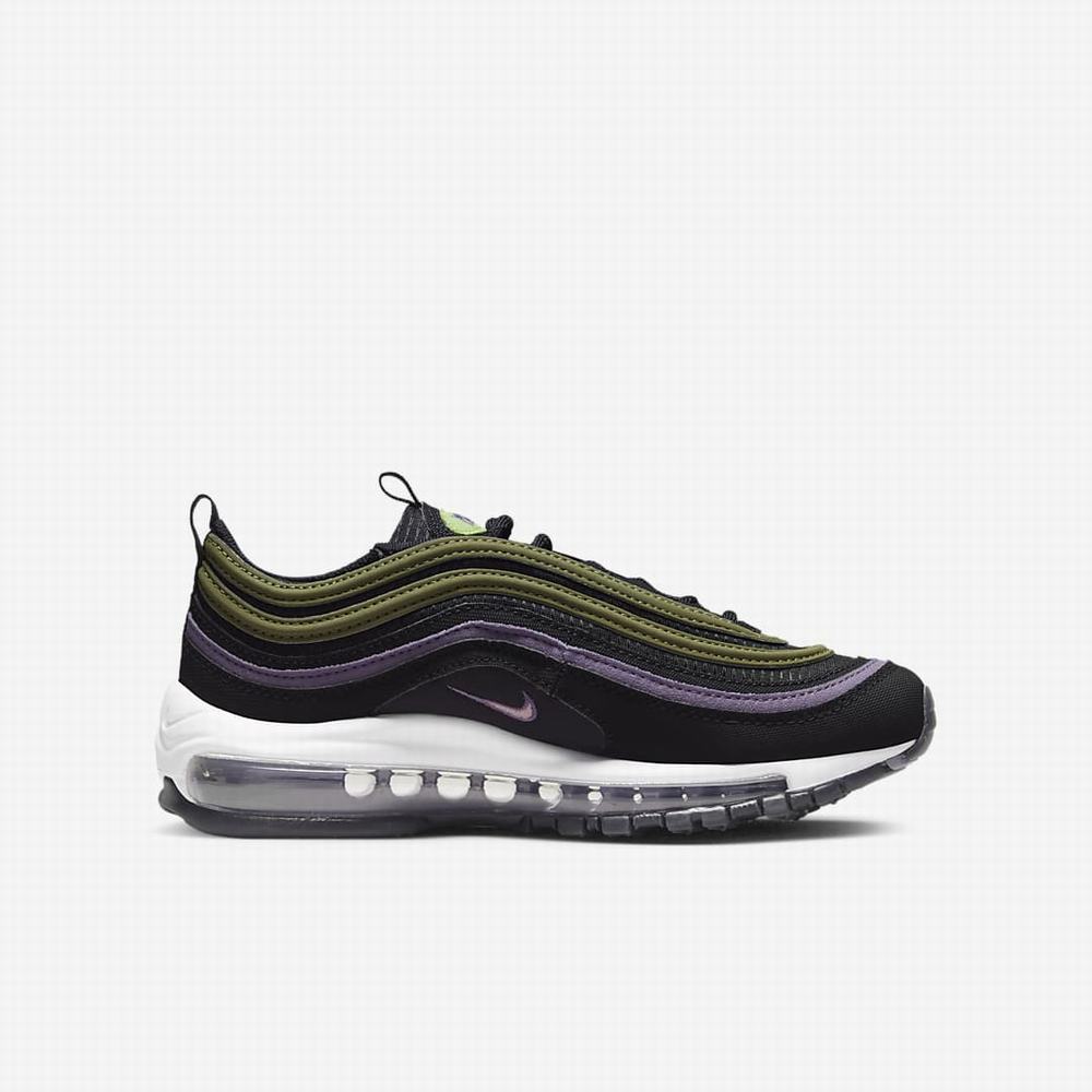 Nike Air Max 97 Gyerek Utcai Cipő Fekete Lila Zöld Rózsaszín | NI0164-F71