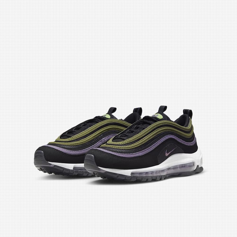 Nike Air Max 97 Gyerek Utcai Cipő Fekete Lila Zöld Rózsaszín | NI0164-F71