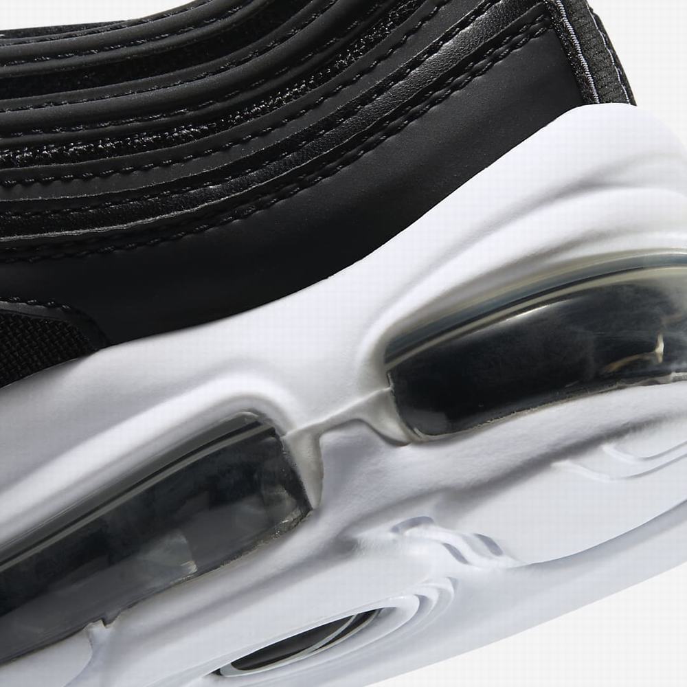 Nike Air Max 97 Gyerek Utcai Cipő Fekete Fehér | NI1732-Y23