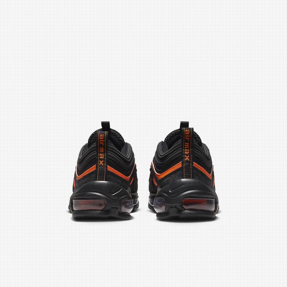 Nike Air Max 97 Gyerek Utcai Cipő Fekete Narancssárga Fekete | NI1750-S41