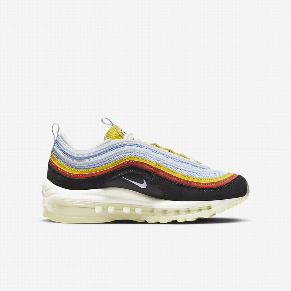 Nike Air Max 97 Gyerek Utcai Cipő Fekete Narancssárga | NI4328-D47