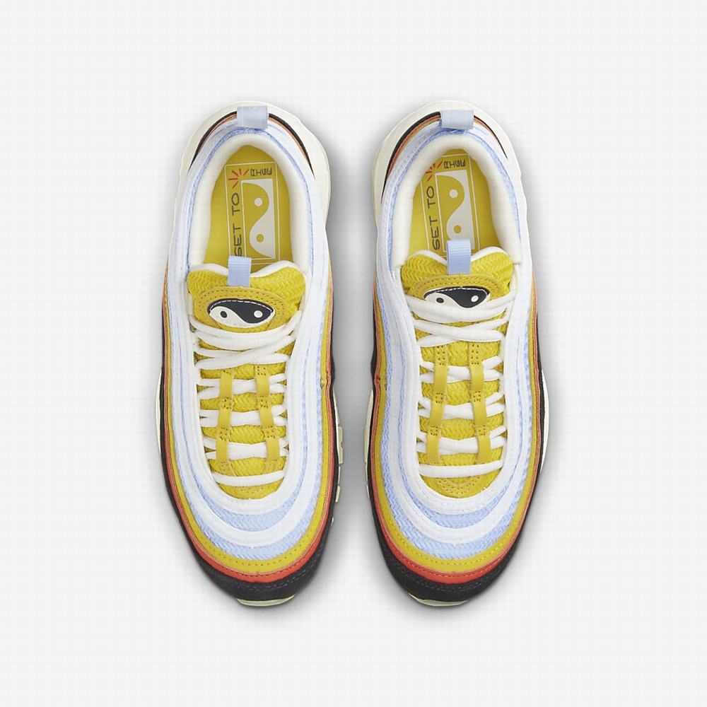 Nike Air Max 97 Gyerek Utcai Cipő Fekete Narancssárga | NI4328-D47
