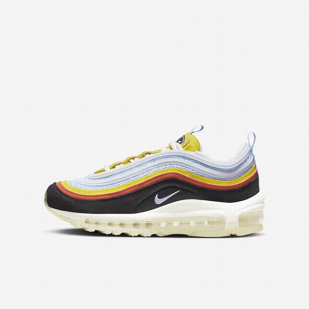 Nike Air Max 97 Gyerek Utcai Cipő Fekete Narancssárga | NI4328-D47