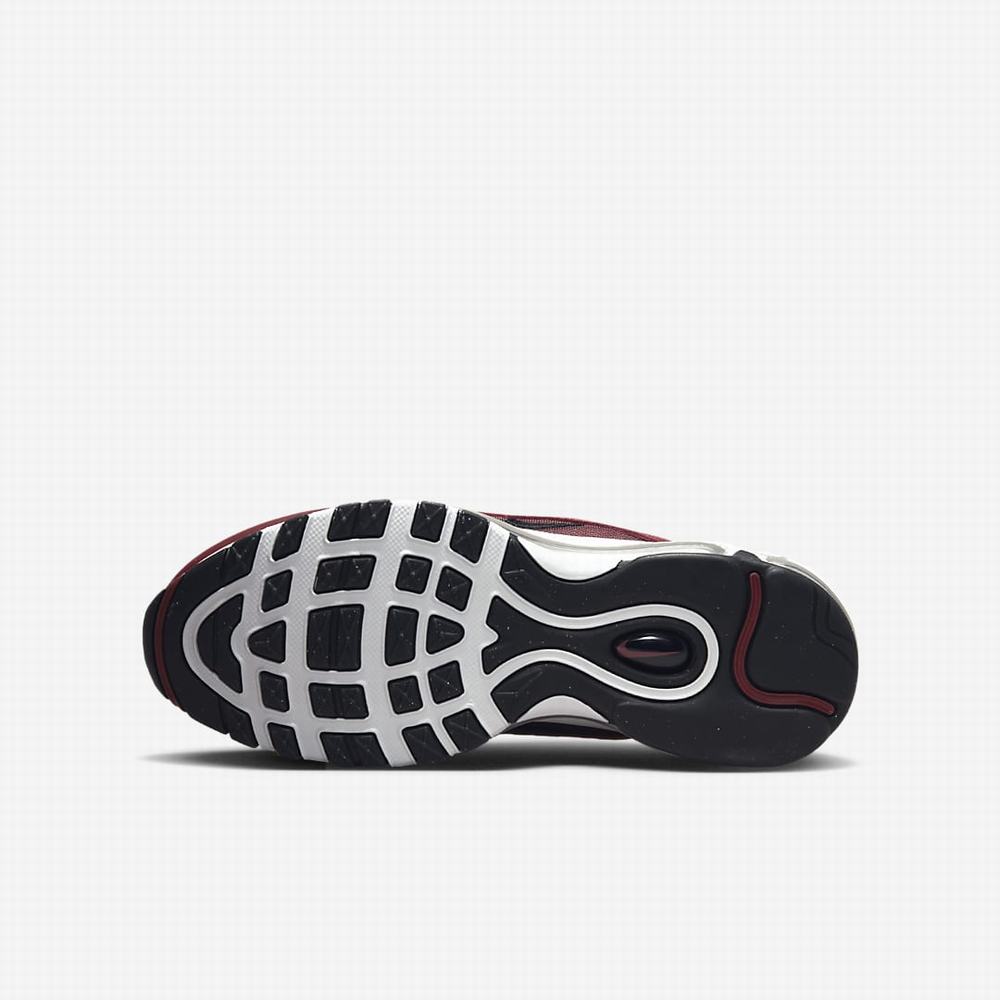 Nike Air Max 97 Gyerek Utcai Cipő Piros Sötétszürke Fehér Fekete | NI4689-M50