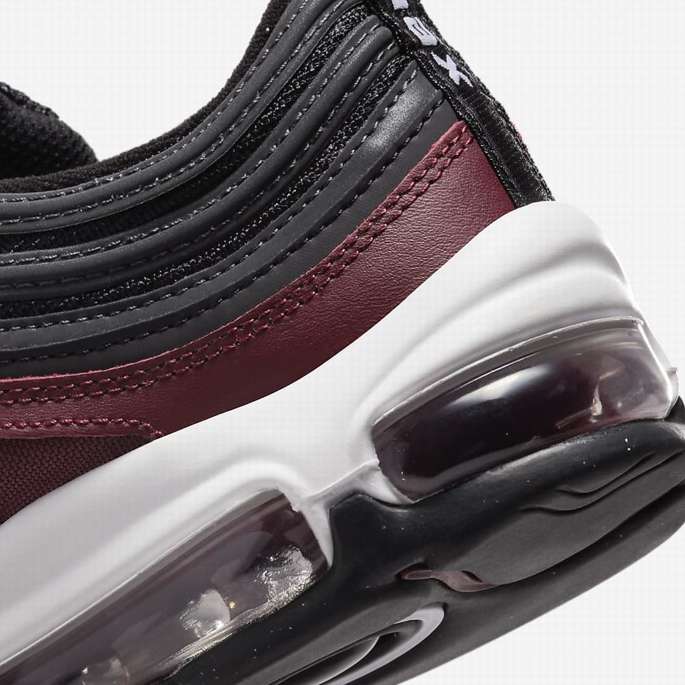 Nike Air Max 97 Gyerek Utcai Cipő Piros Sötétszürke Fehér Fekete | NI4689-M50