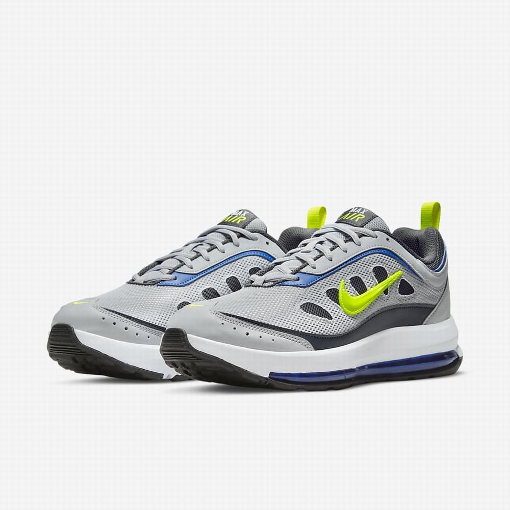 Nike Air Max AP Férfi Utcai Cipő Szürke Kék Sötétszürke Citrom | NI7521-A64