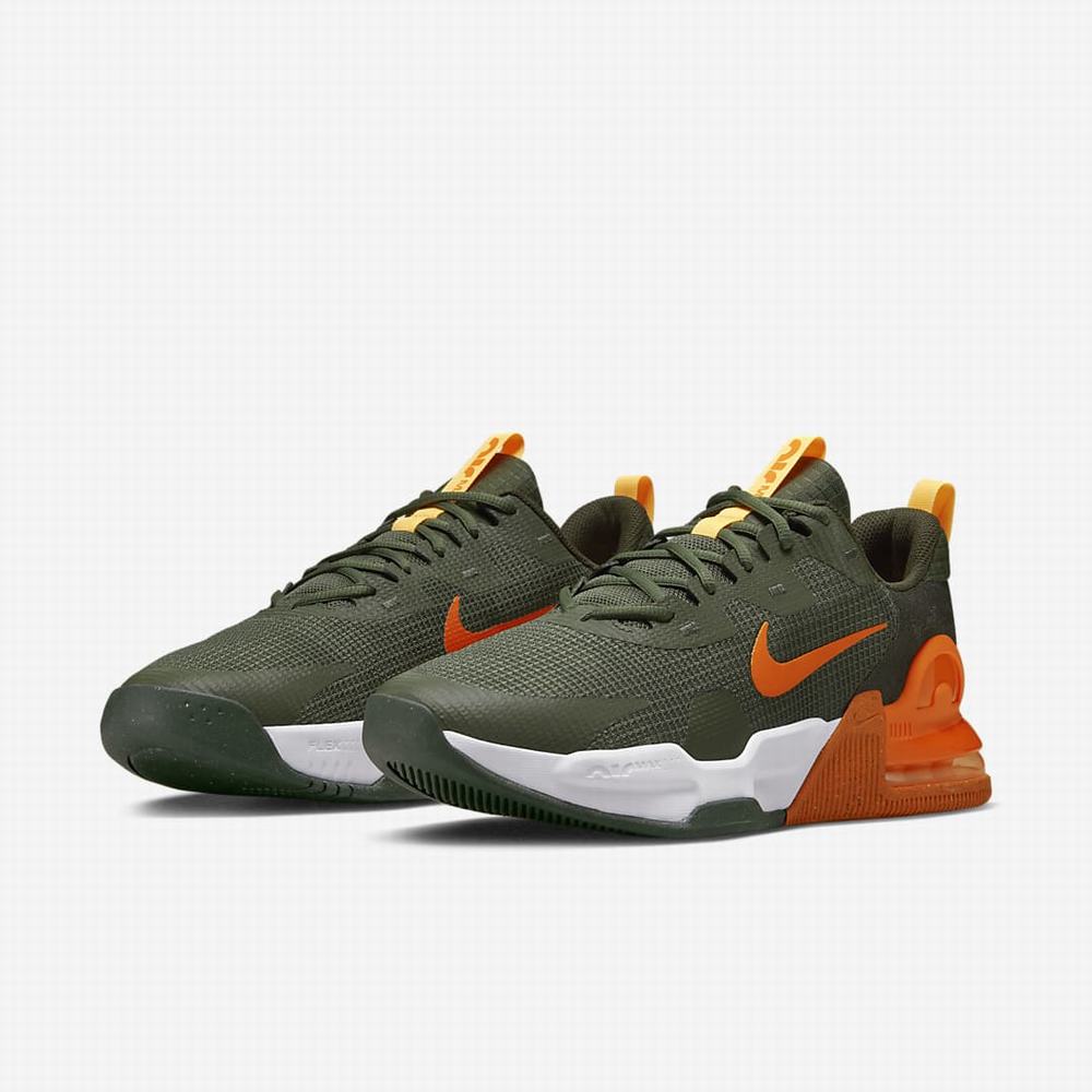 Nike Air Max Alpha Trainer 5 Férfi Edzőcipő Khaki Krém Narancssárga | NI6195-H57