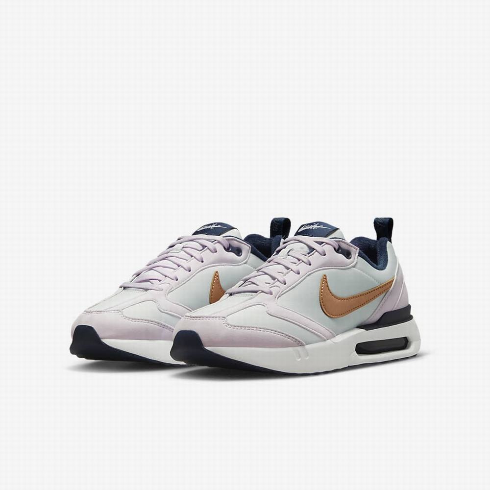 Nike Air Max Dawn Gyerek Utcai Cipő Platina Lila Sötétkék Metal Réz | NI2735-R84
